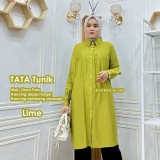 Tata-004 TATA Tunik Kancing Linen Polo